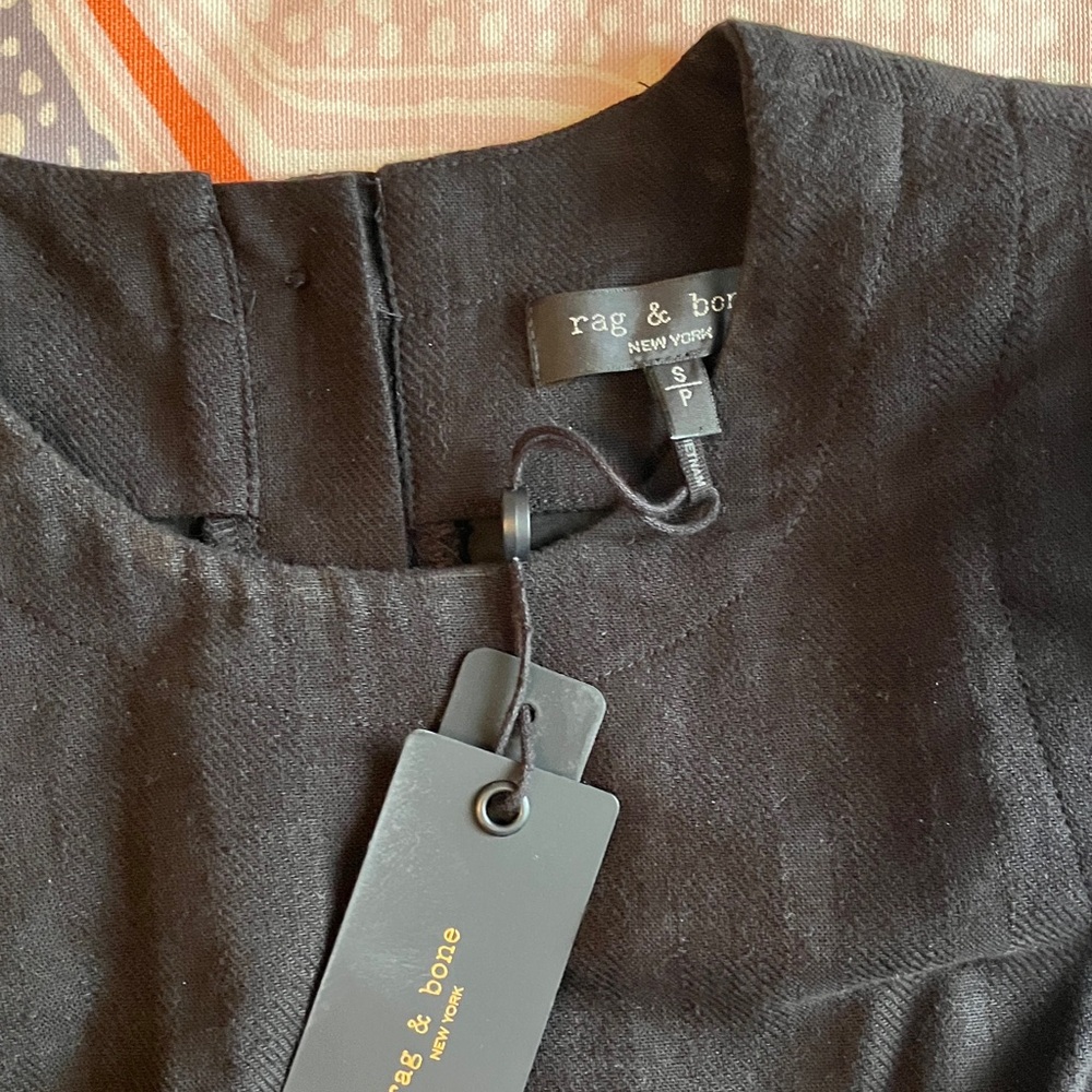 Rag and Bone Rosalind linen blend A-line dress with pockets - Picture 6 of 9